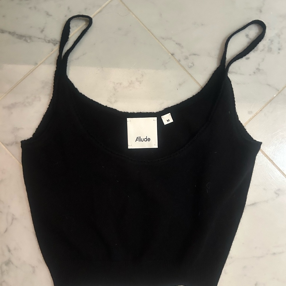 Black Cashmere Tank Top